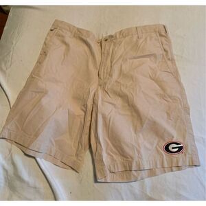 Columbia Khaki Shorts with Georgia Logo